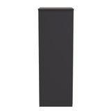 New York 5 Drawer Tall Bedside Table with Gold Handles