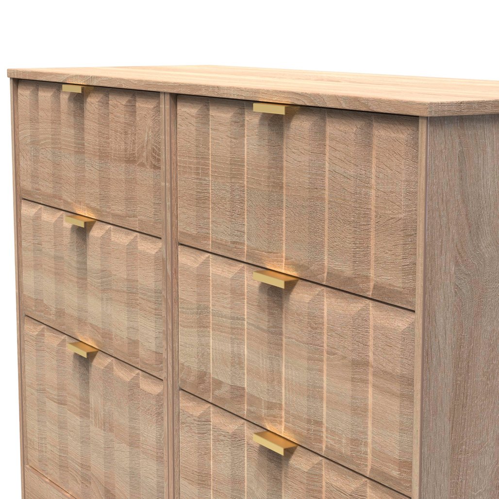 New York 6 Drawer Midi Chest with Gold Handles