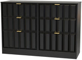 New York 6 Drawer Midi Chest with Gold Handles