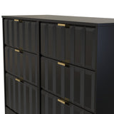 New York 6 Drawer Midi Chest with Gold Handles