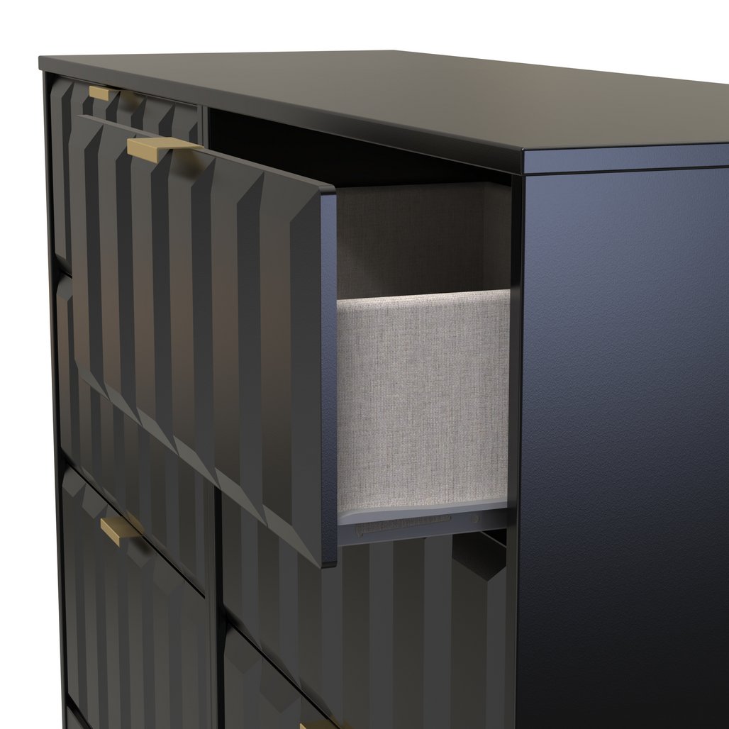 New York 6 Drawer Midi Chest with Gold Handles