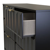 New York 6 Drawer Midi Chest with Gold Handles