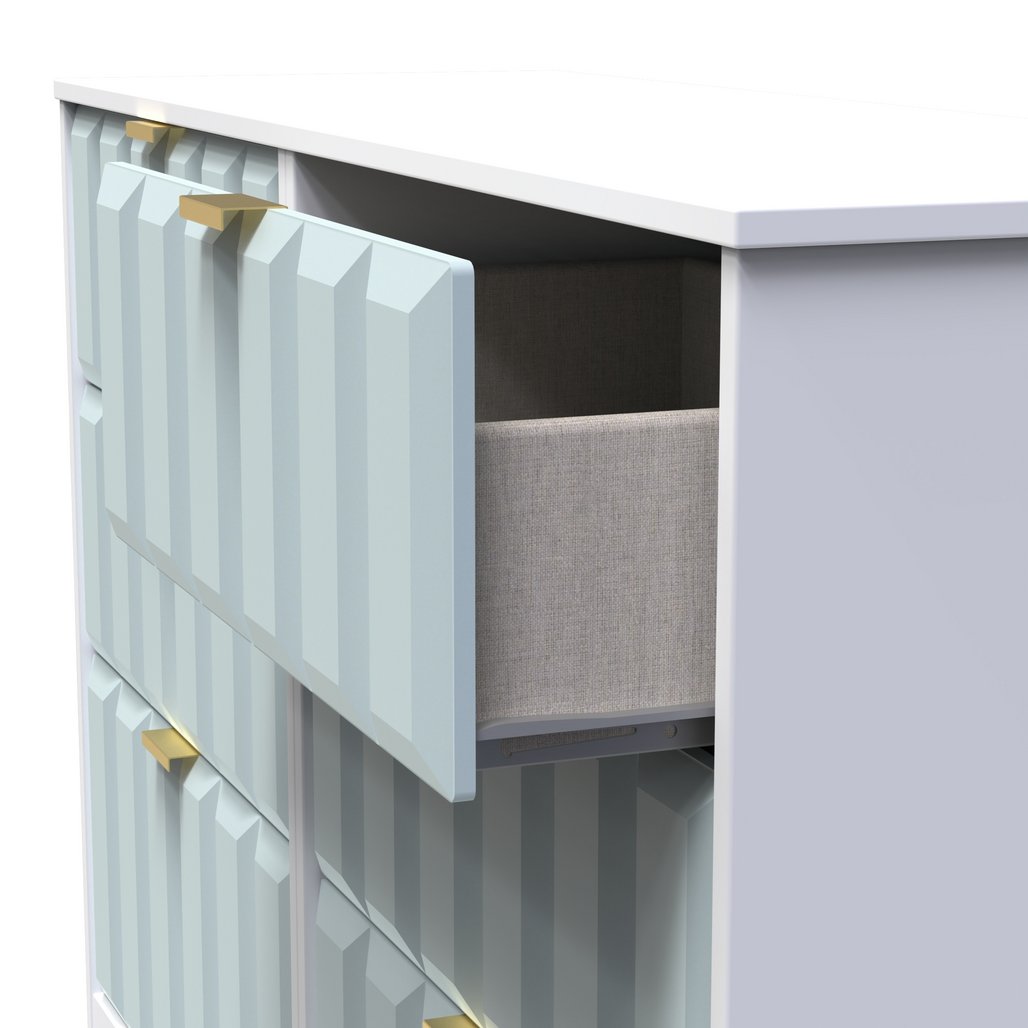 New York 6 Drawer Midi Chest with Gold Handles