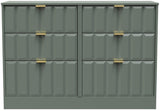 New York 6 Drawer Midi Chest with Gold Handles