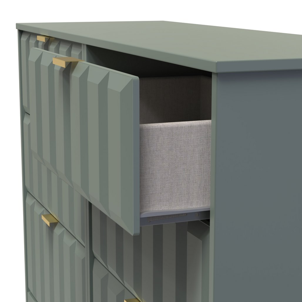 New York 6 Drawer Midi Chest with Gold Handles