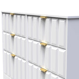 New York 6 Drawer Midi Chest with Gold Handles