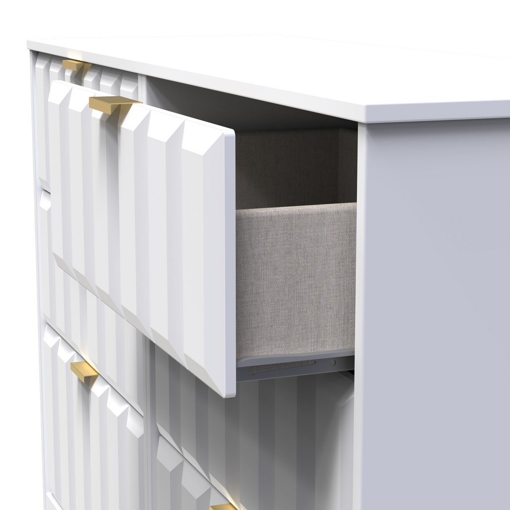New York 6 Drawer Midi Chest with Gold Handles