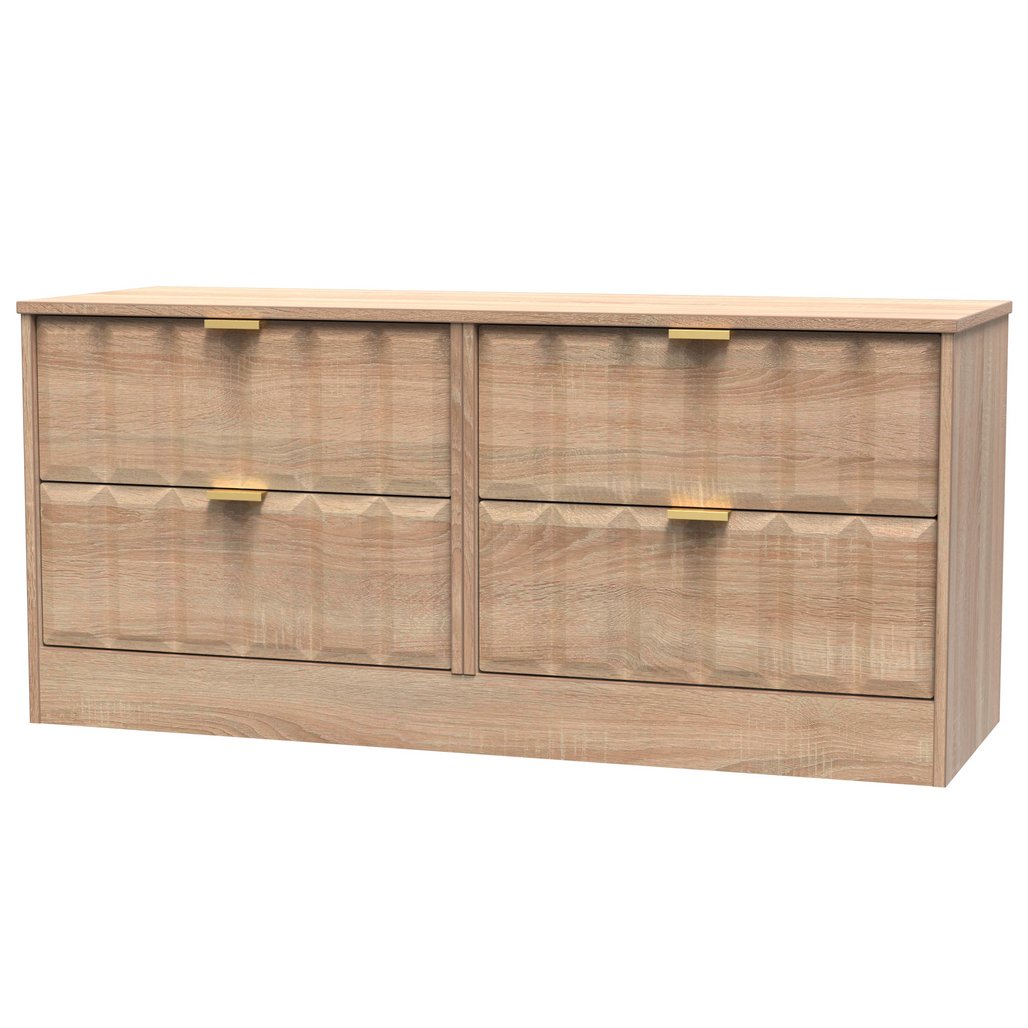 New York 4 Drawer Bed Box with Gold Handles