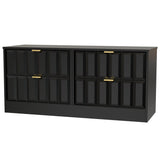 New York 4 Drawer Bed Box with Gold Handles