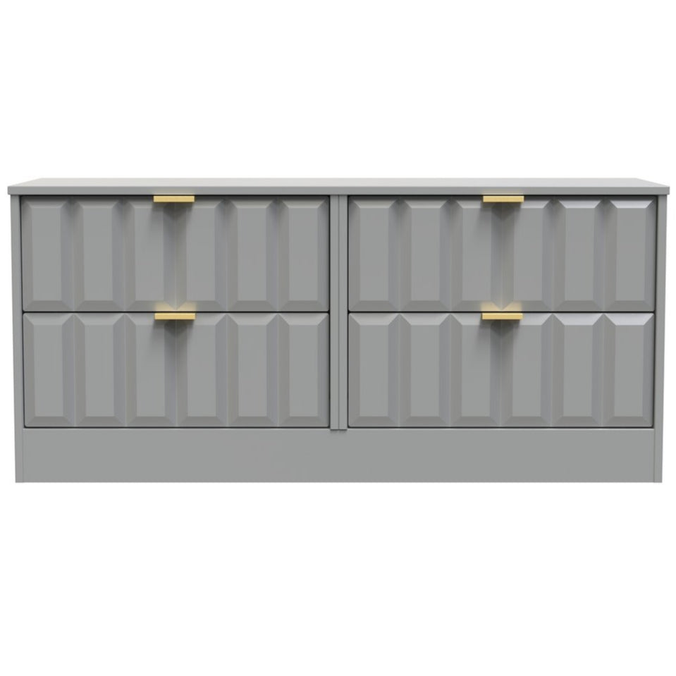 New York 4 Drawer Bed Box with Gold Handles