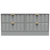 New York 4 Drawer Bed Box with Gold Handles