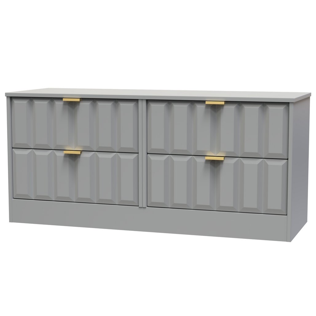 New York 4 Drawer Bed Box with Gold Handles