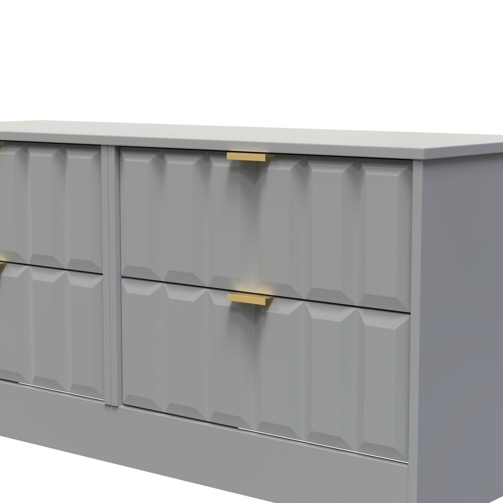 New York 4 Drawer Bed Box with Gold Handles