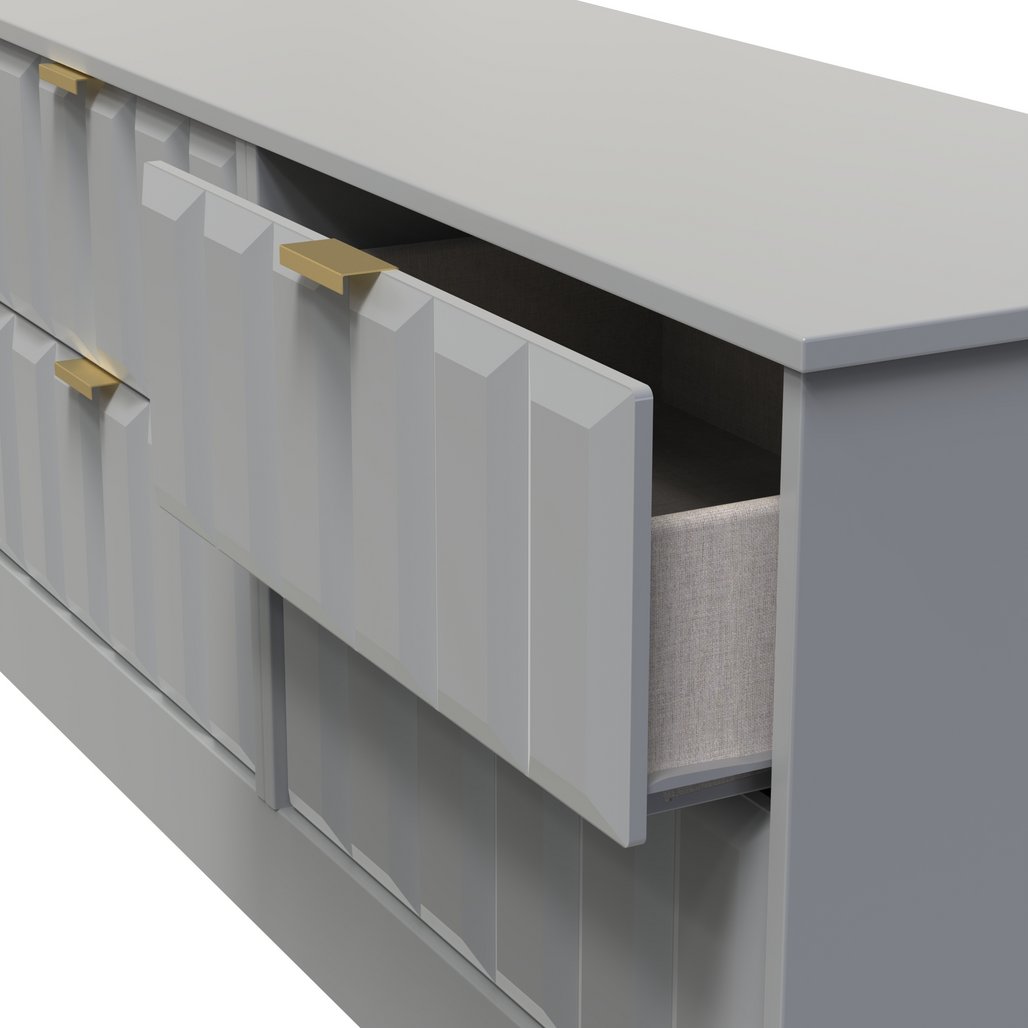 New York 4 Drawer Bed Box with Gold Handles