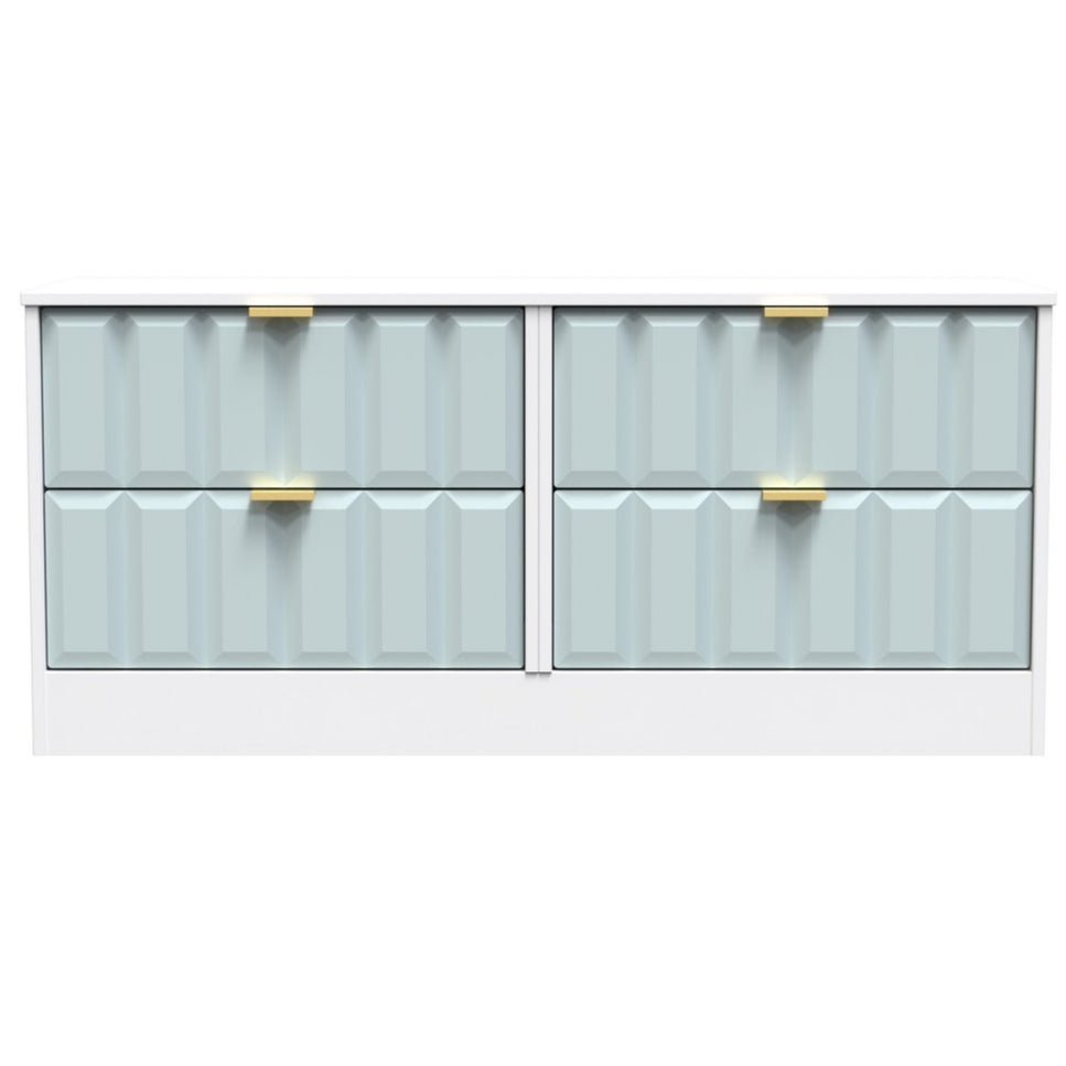 New York 4 Drawer Bed Box with Gold Handles
