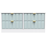 New York 4 Drawer Bed Box with Gold Handles