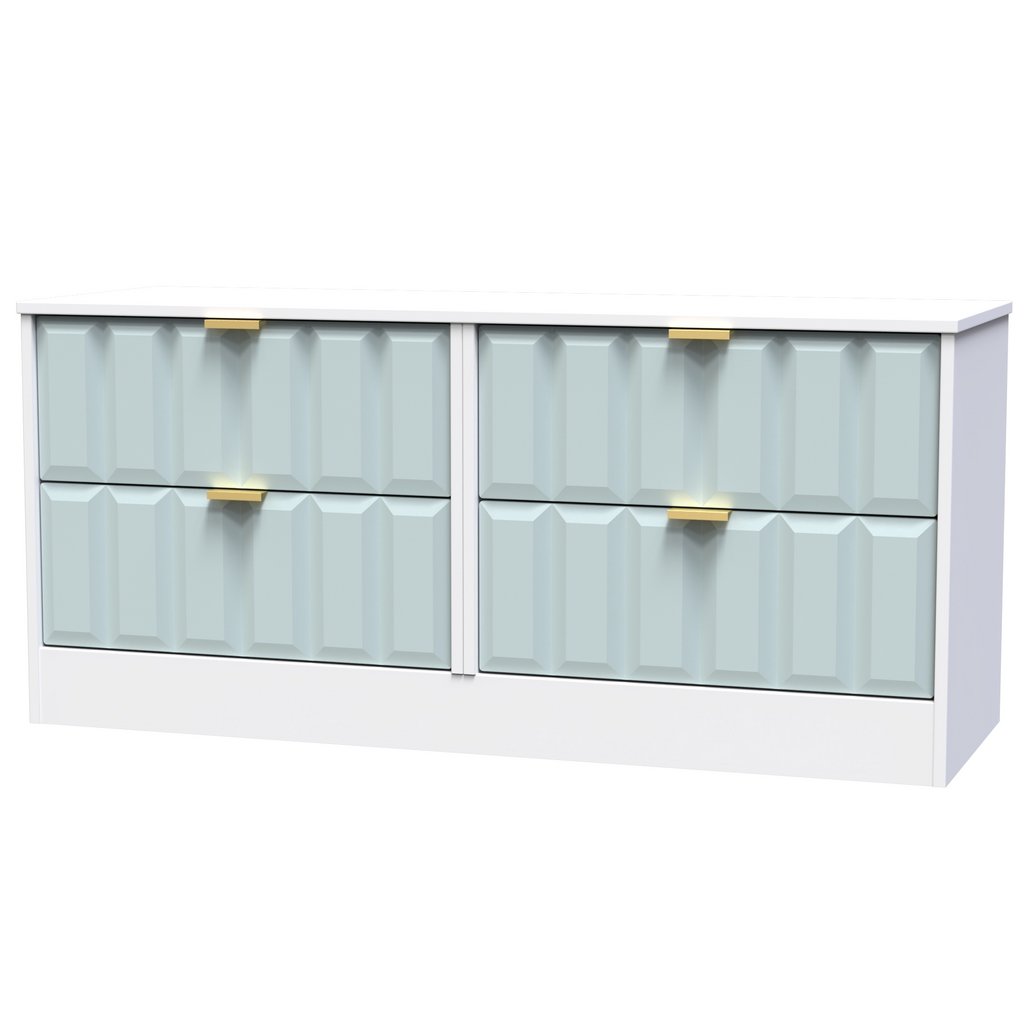 New York 4 Drawer Bed Box with Gold Handles