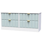 New York 4 Drawer Bed Box with Gold Handles