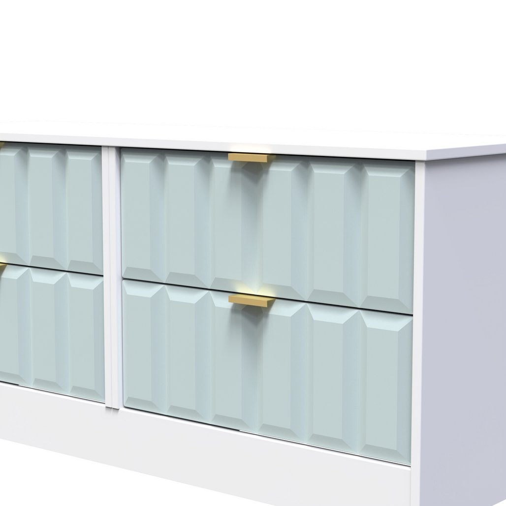 New York 4 Drawer Bed Box with Gold Handles