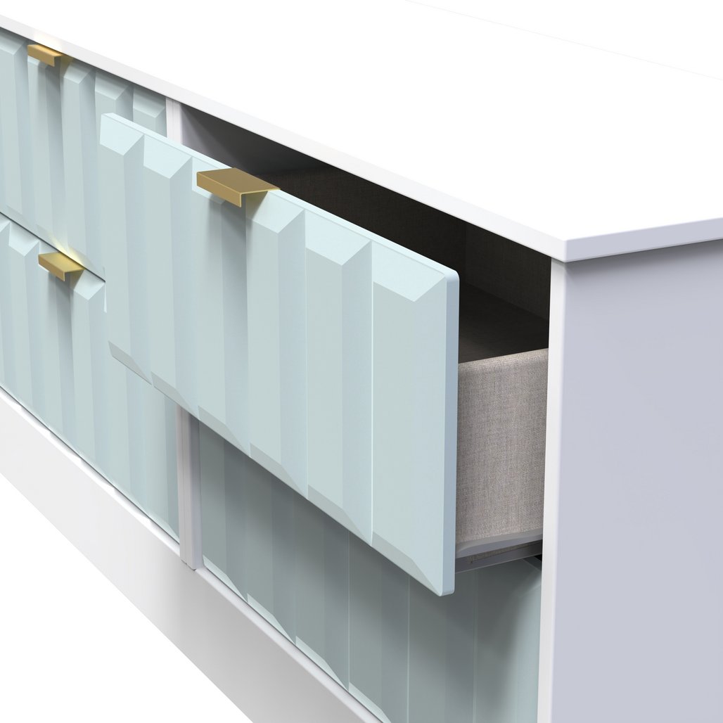 New York 4 Drawer Bed Box with Gold Handles