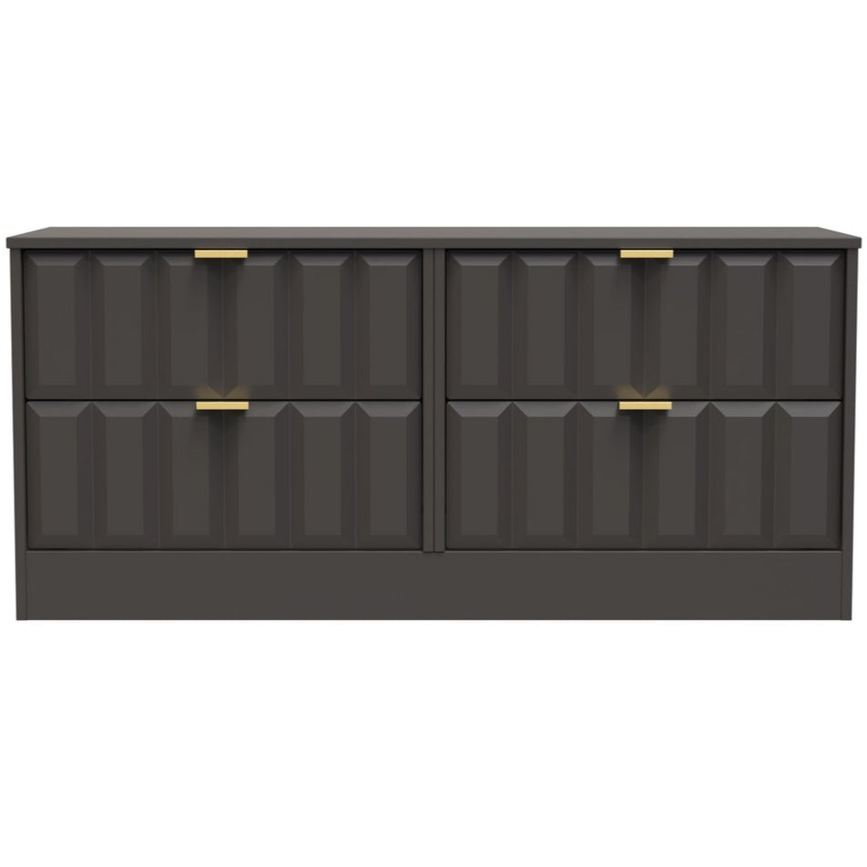 New York 4 Drawer Bed Box with Gold Handles