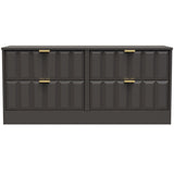 New York 4 Drawer Bed Box with Gold Handles