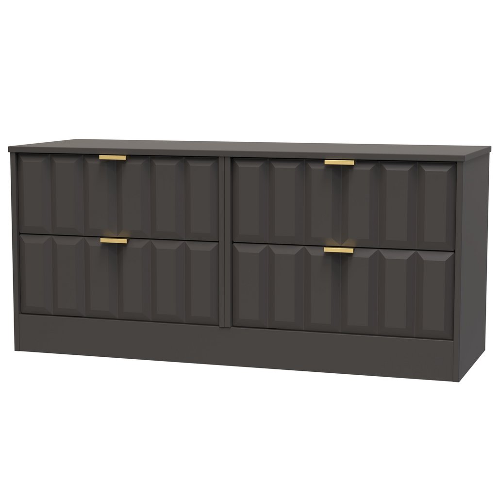 New York 4 Drawer Bed Box with Gold Handles