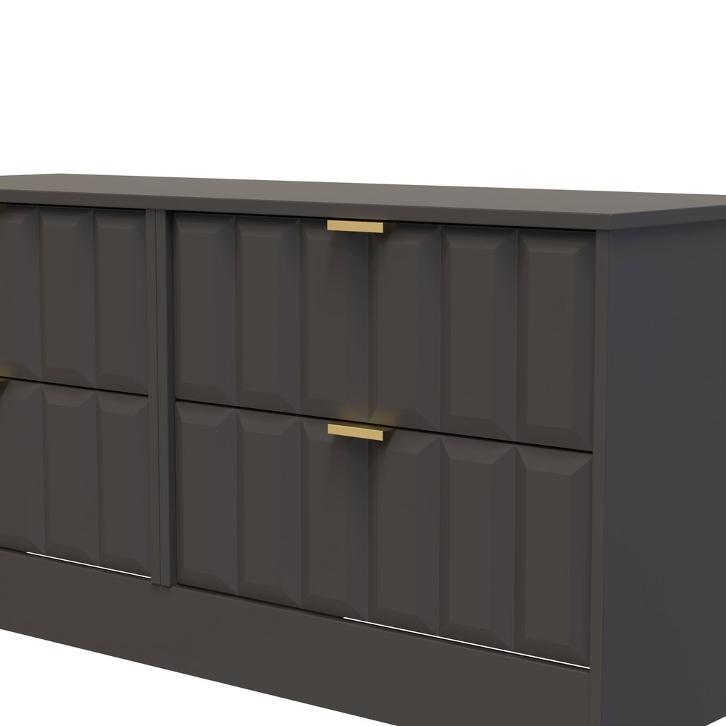 New York 4 Drawer Bed Box with Gold Handles