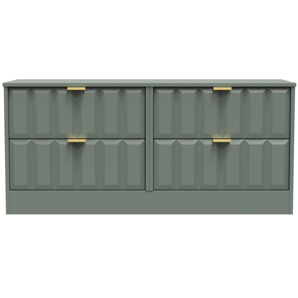 New York 4 Drawer Bed Box with Gold Handles