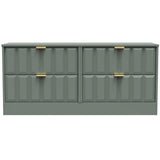 New York 4 Drawer Bed Box with Gold Handles