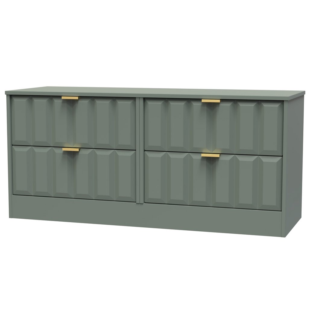 New York 4 Drawer Bed Box with Gold Handles