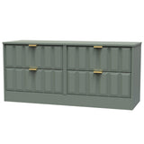 New York 4 Drawer Bed Box with Gold Handles