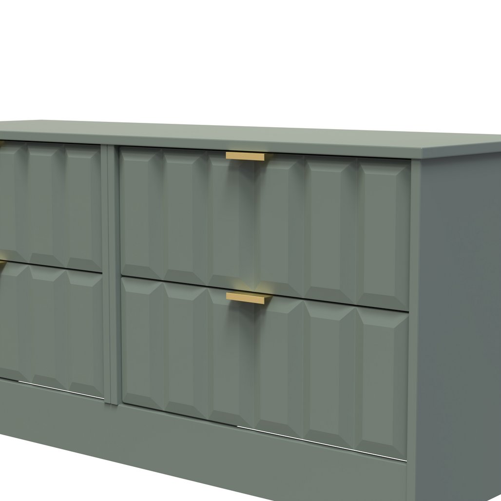 New York 4 Drawer Bed Box with Gold Handles