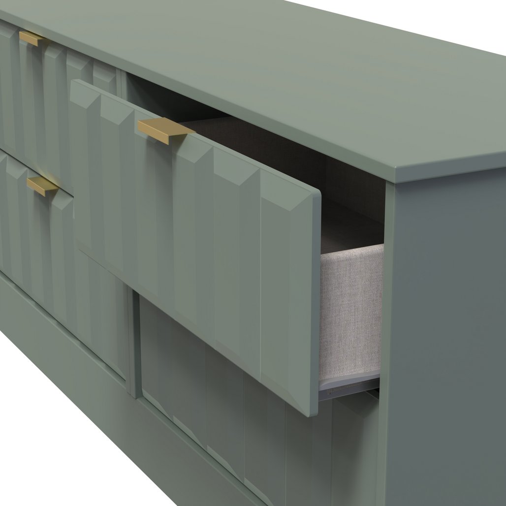 New York 4 Drawer Bed Box with Gold Handles