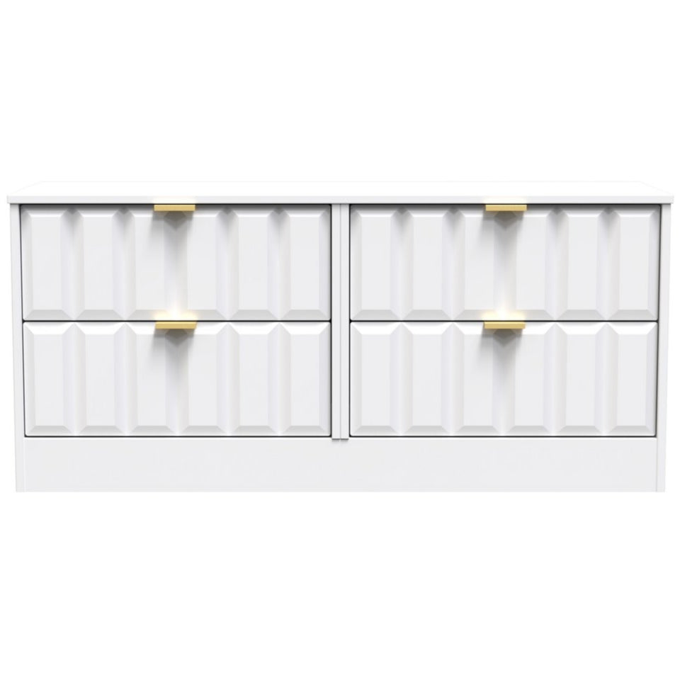 New York 4 Drawer Bed Box with Gold Handles