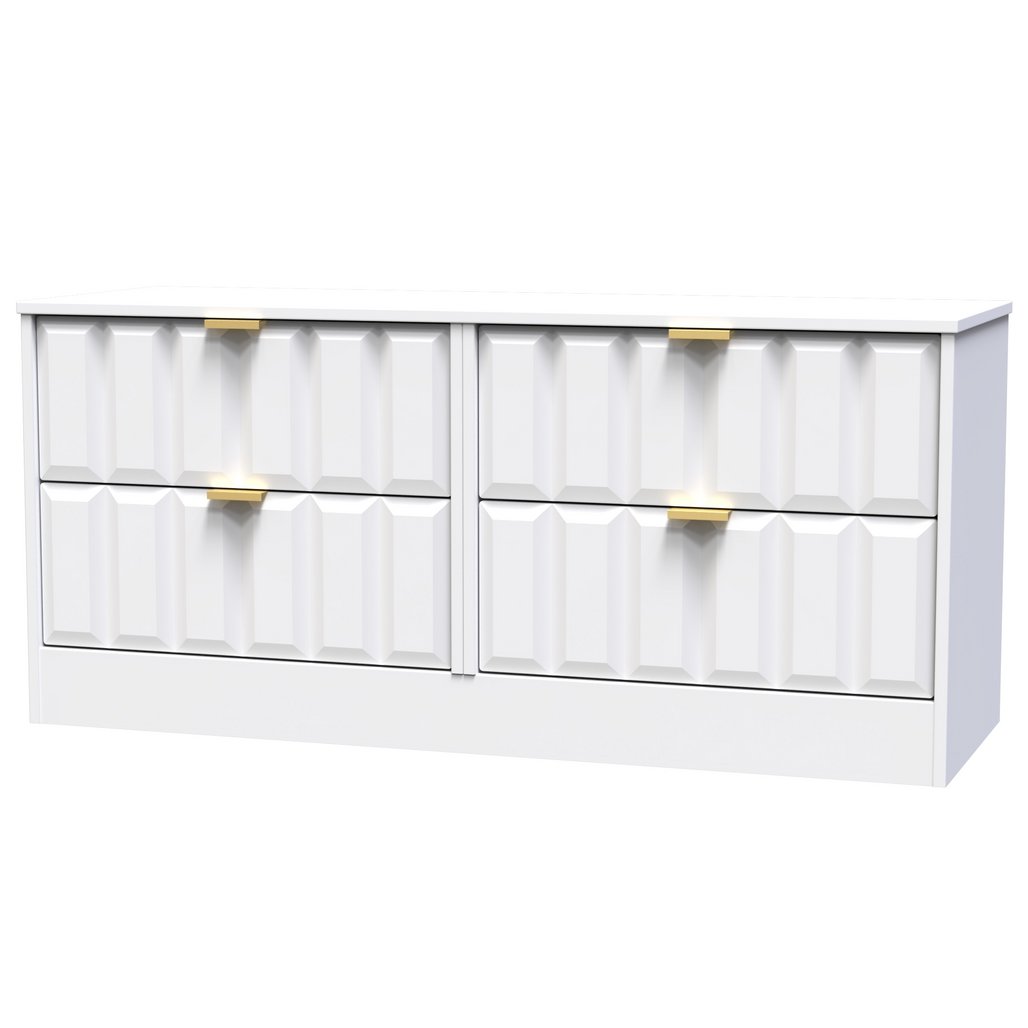 New York 4 Drawer Bed Box with Gold Handles