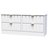 New York 4 Drawer Bed Box with Gold Handles