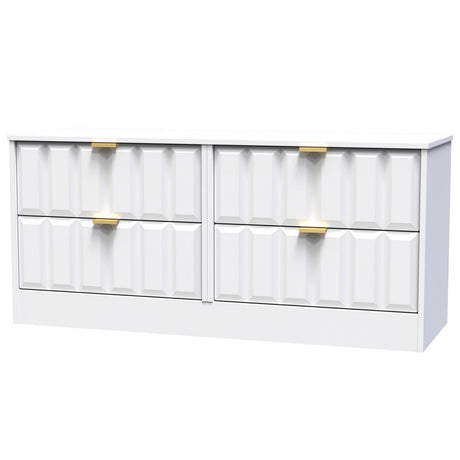 New York 4 Drawer Bed Box with Gold Handles