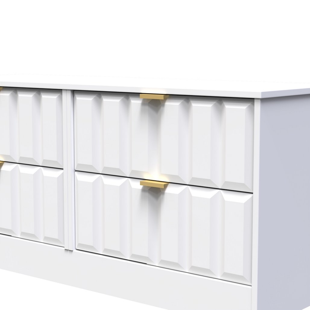 New York 4 Drawer Bed Box with Gold Handles