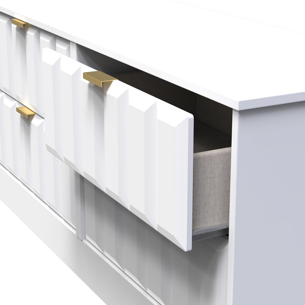 New York 4 Drawer Bed Box with Gold Handles