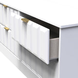 New York 4 Drawer Bed Box with Gold Handles