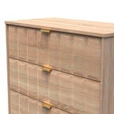New York 3 Drawer Deep Chest with Gold Handles