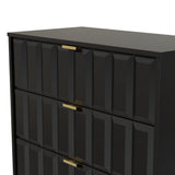 New York 3 Drawer Deep Chest with Gold Handles