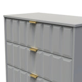 New York 3 Drawer Deep Chest with Gold Handles