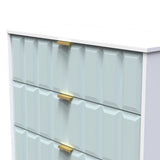 New York 3 Drawer Deep Chest with Gold Handles