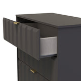 New York 3 Drawer Deep Chest with Gold Handles