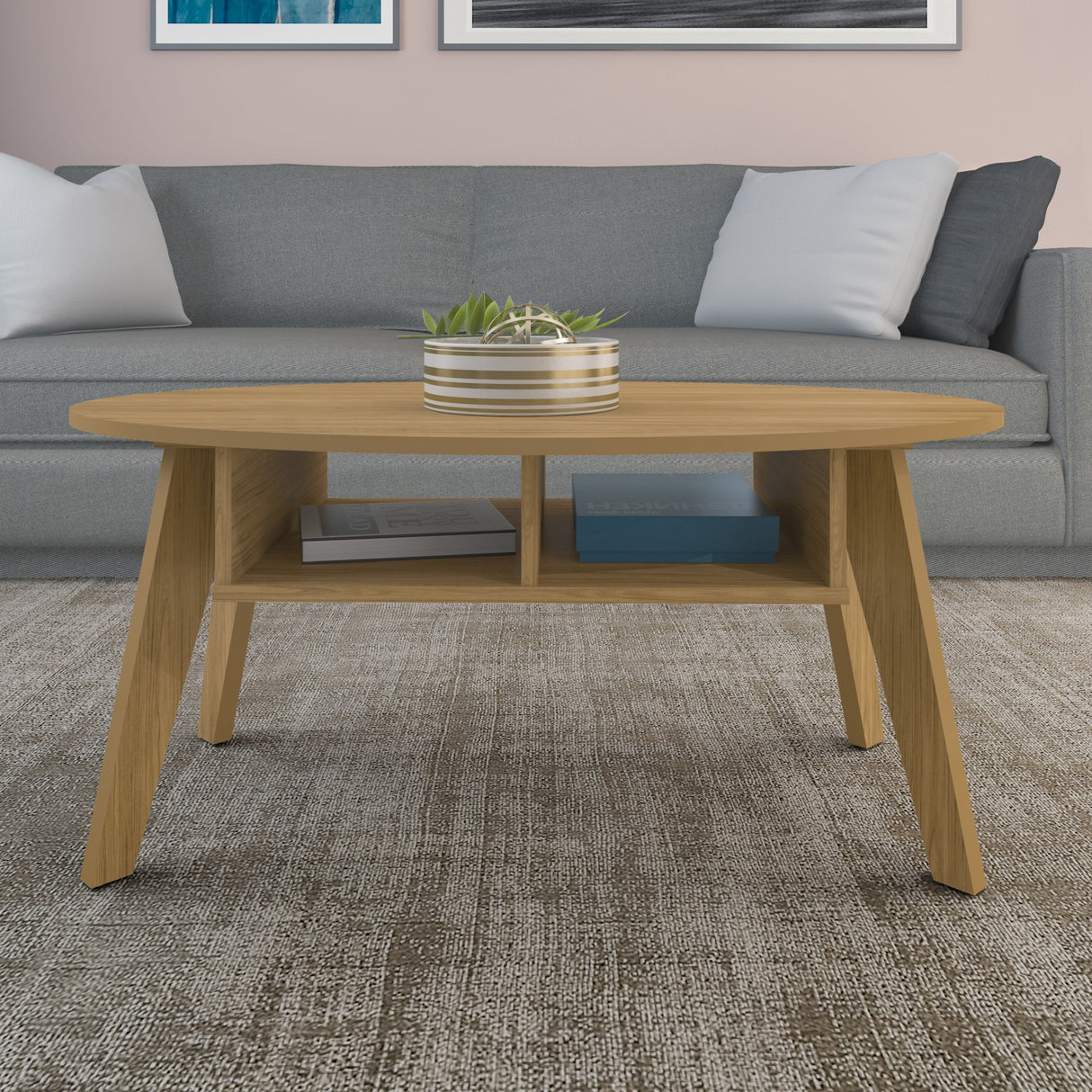 Naples Oak Effect Coffee Table