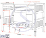 Neptune Single Bunk Bed 3ft