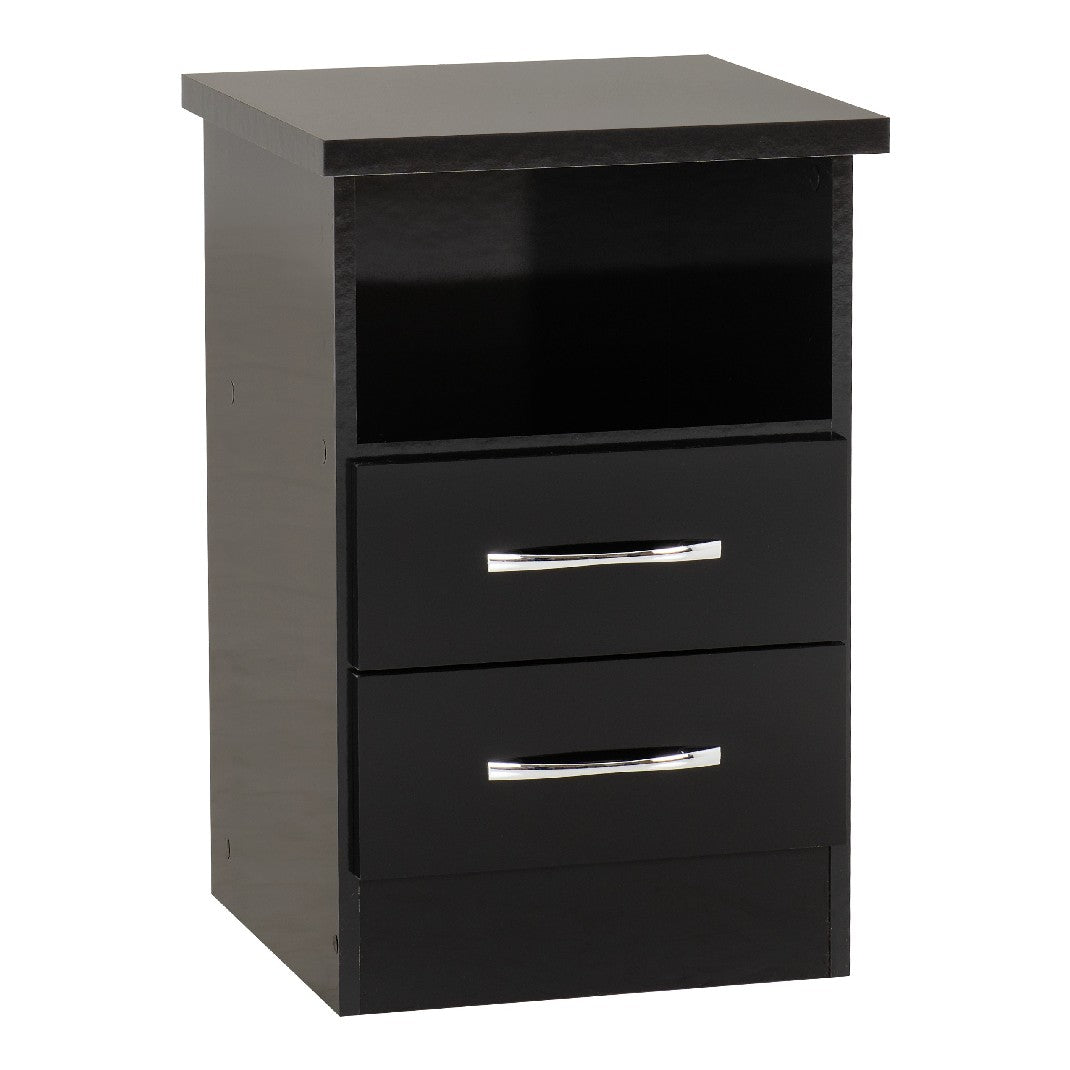 Nevada 2 Drawer Bedside Cabinet