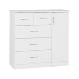 Nevada 5 Drawer Low Wardrobe